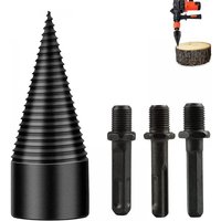 BEBUSINGOTO Holzbohrer-Spalter, 42 mm Holzspalter für Brennholz, Bohrer, Spiralbohrer, Kegelspalter BEBUSINGOTO Holzbohrer-Spalter, 42 mm Holzspalter für Brennholz, Bohrer, Spiralbohrer, Kegelspalter von BEBUSINGOTO