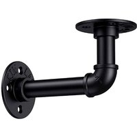 BEBUSINGOTO Industrielle Rohrregalhalterung, Vintage-Industrieregalhalterungen mit 10 15 cm Flanschen für Bücherregal, DIY-Möbel, hängendes BEBUSINGOTO Industrielle Rohrregalhalterung, Vintage-Industrieregalhalterungen mit 10 15 cm Flanschen für Bücherregal, DIY-Möbel, hängendes von BEBUSINGOTO