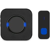 BEBUSINGOTO Kabellose Türklingel, 300 Meter Reichweite, IP55 wasserdicht, elektronische Außenklingel mit 1 Steckdosenempfänger, 55 Melodien, 5 von BEBUSINGOTO