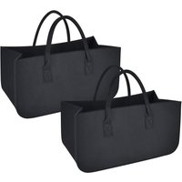 BEBUSINGOTO Kaminholz-Tragetasche, 2 Stück, Kaminholzkorb, Brennholzkorb, Aufbewahrungstasche für Zeitungen, Picknickkörbe, Spielzeug, Basteln von BEBUSINGOTO