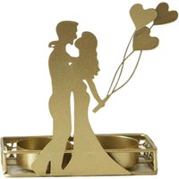 BEBUSINGOTO Kerzenhalter für Hochzeitsdekoration, Serviertablett aus Metall, herzförmige Dekorationen, Teelichthalter, Tischdekorationen als BEBUSINGOTO Kerzenhalter für Hochzeitsdekoration, Serviertablett aus Metall, herzförmige Dekorationen, Teelichthalter, Tischdekorationen als von BEBUSINGOTO