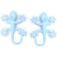 BEBUSINGOTO Kinder-Kleiderhaken, 2 Stück, Wandhaken in Gecko-Form mit 4 Saugnäpfen für Kinderzimmer, Schlafzimmer, Schlüssel, Regenschirm, Handtuch, BEBUSINGOTO Kinder-Kleiderhaken, 2 Stück, Wandhaken in Gecko-Form mit 4 Saugnäpfen für Kinderzimmer, Schlafzimmer, Schlüssel, Regenschirm, Handtuch, von BEBUSINGOTO