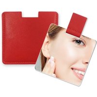BEBUSINGOTO Kleiner, ultradünner Spiegel, unzerbrechlicher Edelstahl, mit PU-Lederetui, leicht zu tragen. Kann als Schminkspiegel verwendet werden BEBUSINGOTO Kleiner, ultradünner Spiegel, unzerbrechlicher Edelstahl, mit PU-Lederetui, leicht zu tragen. Kann als Schminkspiegel verwendet werden von BEBUSINGOTO