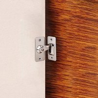 BEBUSINGOTO Kleines 90-Grad-Türschloss mit rechtem Winkel, Nockenschloss, Tür- und Fensterschloss, Push-Pull-Verriegelungsstange, Türschloss, von BEBUSINGOTO