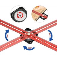 BEBUSINGOTO Kreiszeichenwerkzeug für die Holzbearbeitung, 360-Grad-Zirkelwinkel-T-Lineal, gerades Kreisbogen-Zeichenlineal BEBUSINGOTO Kreiszeichenwerkzeug für die Holzbearbeitung, 360-Grad-Zirkelwinkel-T-Lineal, gerades Kreisbogen-Zeichenlineal von BEBUSINGOTO