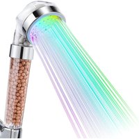 BEBUSINGOTO LED-Duschkopf, Badezimmer-Duschkopf, 7 Farben, LED-Handbrause, Hochdruck-Duschkopf, wassersparender Sprüher und doppelter BEBUSINGOTO LED-Duschkopf, Badezimmer-Duschkopf, 7 Farben, LED-Handbrause, Hochdruck-Duschkopf, wassersparender Sprüher und doppelter von BEBUSINGOTO