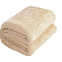 BEBUSINGOTO Lammwolldecke 127 x 152 cm, bequem und einfach, geeignet für Bett, Sofa, Sitzsack, Reisen, Camping von BEBUSINGOTO