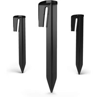 BEBUSINGOTO Mähroboter-Begrenzungsdrahtheringe - 100x Haken - Sichere Befestigung des Begrenzungsdrahtes im Garten - Robuste Kunststoff-Erdhaken von BEBUSINGOTO