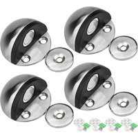 BEBUSINGOTO Magnetischer Türstopper aus Edelstahl, selbstklebender Türstopper mit Befestigungsschrauben und 3M-Kleber zum Schutz von Tür und Wand von BEBUSINGOTO
