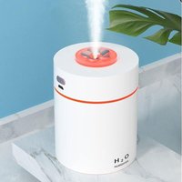 BEBUSINGOTO Mini-Luftbefeuchter, Luftbefeuchter mit buntem Nachtlicht (weiß) von BEBUSINGOTO