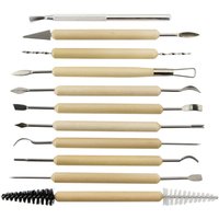 BEBUSINGOTO Modellierwerkzeuge – 11 Modellierwerkzeuge in verschiedenen Größen und Formen – Ideal für die Arbeit mit Ton, Fimo, Keramik – Perfekt für BEBUSINGOTO Modellierwerkzeuge – 11 Modellierwerkzeuge in verschiedenen Größen und Formen – Ideal für die Arbeit mit Ton, Fimo, Keramik – Perfekt für von BEBUSINGOTO