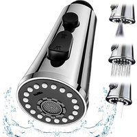 BEBUSINGOTO Modi Küchenspüle Sprühkopf, Sprühkopf für ausziehbare Küchenarmatur, Küchenarmatur Sprühkopf Chrom, Ersatz, Küchensprühkopf 1/2 von BEBUSINGOTO