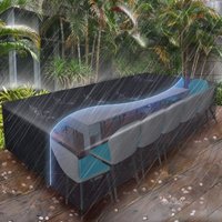 BEBUSINGOTO Möbelabdeckungen 315x160x74cm, Gartenmöbelabdeckung für 10-12 Sitzplätze, wasserdicht, Schutzhülle für Möbel, Gartenabdeckung für Tisch, von BEBUSINGOTO