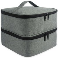 BEBUSINGOTO Nagellack-Tragetasche, Aufbewahrungstasche für Nagel-Organizer – für 30 Flaschen, Nagellack-Aufbewahrungsflaschen, doppellagige Ölhülle von BEBUSINGOTO