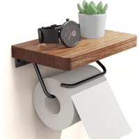 BEBUSINGOTO Ösen-Toilettenpapierhalter mit Ablage für Badezimmer, Bauernhaus, rustikaler Toilettenpapierhalter, Wandmontage, rostfrei, verstellbar, BEBUSINGOTO Ösen-Toilettenpapierhalter mit Ablage für Badezimmer, Bauernhaus, rustikaler Toilettenpapierhalter, Wandmontage, rostfrei, verstellbar, von BEBUSINGOTO