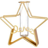 BEBUSINGOTO Pflanzenvasen für den Schreibtisch mit Reagenzglas, Blumenvase aus Glas mit goldenem Metallständer, Pflanzenhalter für die BEBUSINGOTO Pflanzenvasen für den Schreibtisch mit Reagenzglas, Blumenvase aus Glas mit goldenem Metallständer, Pflanzenhalter für die von BEBUSINGOTO