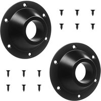 BEBUSINGOTO RV-Tischfuß, 2er-Pack Aluminium-Tischfußklemmen, Tisch- und Bodenmontagefuß (schwarz) von BEBUSINGOTO