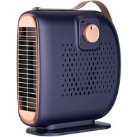 BEBUSINGOTO Raumheizung, 2 Modi Badezimmer-Heizlüfter, tragbare Mini-Elektroheizung, kleine Raumheizung (Dunkelblau) von BEBUSINGOTO