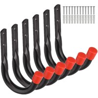 BEBUSINGOTO Robuste Garagen-Aufbewahrungshaken, universelle Wandhalterung, U-förmige Wandhalterung von BEBUSINGOTO