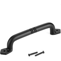 BEBUSINGOTO Robuster Schiebetürgriff aus schwarzem Gusseisen für Scheunentore aus Holz für Gartentore, Schuppen, Schranktüren BEBUSINGOTO Robuster Schiebetürgriff aus schwarzem Gusseisen für Scheunentore aus Holz für Gartentore, Schuppen, Schranktüren von BEBUSINGOTO