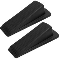 BEBUSINGOTO Robuster Türstopper aus Gummi für den privaten und gewerblichen Gebrauch, Schwarz, 4,7 x 2,2 x 1,5 Zoll, 2er-Pack von BEBUSINGOTO