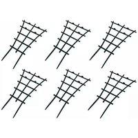 BEBUSINGOTO Robustes Klettergitter aus Kunststoff für Töpfe, gestapelt für Garten, Terrasse, Blumen und Gemüse, 6er-Pack von BEBUSINGOTO