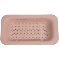 BEBUSINGOTO Rosa Abtropfgestell aus Kunststoff für die Küche zu Hause, verstellbares Teleskop-Lagerregal, Spülbeckenhalter BEBUSINGOTO Rosa Abtropfgestell aus Kunststoff für die Küche zu Hause, verstellbares Teleskop-Lagerregal, Spülbeckenhalter von BEBUSINGOTO
