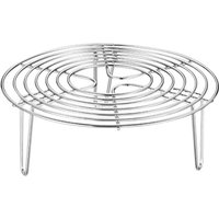 BEBUSINGOTO Rundes Dampfgarer- und Kühlregal, Dampfkesselhalter aus Draht, geeignet für Töpfe, Pfannen, Kochgeschirr (20 x 7 cm) von BEBUSINGOTO