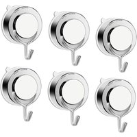 BEBUSINGOTO Saugnapfhaken, extra stark, Vakuum-Wand, Handtuch, Haken ohne Bohren, Edelstahl, Tragkraft 5 kg, 6 Stück von BEBUSINGOTO