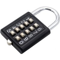 BEBUSINGOTO Schwarz, Zahlenschloss 5 Feste Schließfächer Fitnessstudio Türschlossmechanismus BEBUSINGOTO Schwarz, Zahlenschloss 5 Feste Schließfächer Fitnessstudio Türschlossmechanismus von BEBUSINGOTO