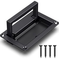 BEBUSINGOTO Schwarzer versenkter Türgriff aus Zinklegierung, ideal für Schubladen, Zugangstüren, Werkzeugkästen, 1 Packung, 4,35 x 2,72 Zoll BEBUSINGOTO Schwarzer versenkter Türgriff aus Zinklegierung, ideal für Schubladen, Zugangstüren, Werkzeugkästen, 1 Packung, 4,35 x 2,72 Zoll von BEBUSINGOTO