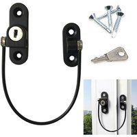 BEBUSINGOTO Schwarzes Kindersicherungsschloss, Sicherheitsschloss für Tür, Fenster, Schublade, Schrank, Kühlschrank, Türbegrenzer, Öffnungsbegrenzer, BEBUSINGOTO Schwarzes Kindersicherungsschloss, Sicherheitsschloss für Tür, Fenster, Schublade, Schrank, Kühlschrank, Türbegrenzer, Öffnungsbegrenzer, von BEBUSINGOTO