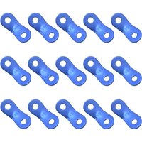 BEBUSINGOTO Seilspanner, Camping Seilspanner, 2 Löcher Aluminiumlegierung Windseilspanner Spanner, für Zelt Plane Wandern Camping, Blau, 15 Stück BEBUSINGOTO Seilspanner, Camping Seilspanner, 2 Löcher Aluminiumlegierung Windseilspanner Spanner, für Zelt Plane Wandern Camping, Blau, 15 Stück von BEBUSINGOTO