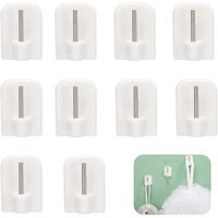BEBUSINGOTO Selbstklebende Haken, Klebehaken, Stangenhalter, Stange ohne Bohren, selbstklebende Haken für Gardinenstangen 10 Stück BEBUSINGOTO Selbstklebende Haken, Klebehaken, Stangenhalter, Stange ohne Bohren, selbstklebende Haken für Gardinenstangen 10 Stück von BEBUSINGOTO
