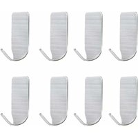 BEBUSINGOTO Selbstklebende Wandhaken, 8 selbstklebende Handtuchhaken ohne Perforation, Edelstahlhaken, Verwendung in Küche, Bad, Schlafzimmer, von BEBUSINGOTO