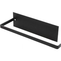 BEBUSINGOTO Selbstklebender Toilettenpapierhalter, Papierhalter ohne Bohren, schwarz, 1 Stück von BEBUSINGOTO