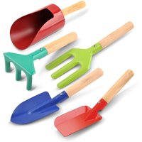 BEBUSINGOTO Set mit 5 Gartengeräten für Kinder, bestehend aus Schaufel, Rechen und Kelle, sowie ein Sandkastenspielzeug für Kinder. BEBUSINGOTO Set mit 5 Gartengeräten für Kinder, bestehend aus Schaufel, Rechen und Kelle, sowie ein Sandkastenspielzeug für Kinder. von BEBUSINGOTO
