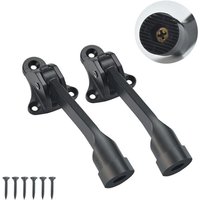 BEBUSINGOTO Stück, 126 mm Metallfeder-Türstopper, Hebel-Türstopper mit 6 Schrauben (schwarz) von BEBUSINGOTO