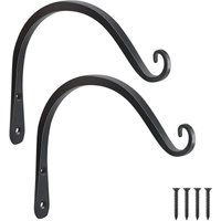 BEBUSINGOTO Stück 8 Zoll hängende Pflanzenhalterung, Wandhaken, dekorative Pflanzenhalterung zum Aufhängen im Freien für Vogelfutterspender, von BEBUSINGOTO