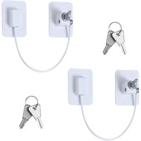 BEBUSINGOTO Stück Kindersicherungen für Fenster mit 4 Schlüsseln, starker Klebstoff für Schranktür- und Schubladenschlösser BEBUSINGOTO Stück Kindersicherungen für Fenster mit 4 Schlüsseln, starker Klebstoff für Schranktür- und Schubladenschlösser von BEBUSINGOTO