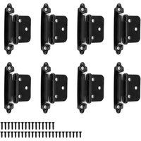 BEBUSINGOTO Stück Metallscharniere, schwarzes Türscharnier, Stärke 1,4 mm, Einzellagergewicht 3 kg, geeignet für feste Türen BEBUSINGOTO Stück Metallscharniere, schwarzes Türscharnier, Stärke 1,4 mm, Einzellagergewicht 3 kg, geeignet für feste Türen von BEBUSINGOTO