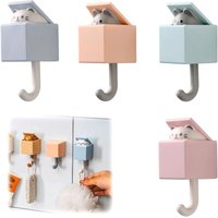 BEBUSINGOTO Stück Tier-Wandhaken, niedlicher Klebehaken, kreativer Kleiderhaken, Katzenhaken, einziehbarer Tier-Klebehaken für Pat BEBUSINGOTO Stück Tier-Wandhaken, niedlicher Klebehaken, kreativer Kleiderhaken, Katzenhaken, einziehbarer Tier-Klebehaken für Pat von BEBUSINGOTO