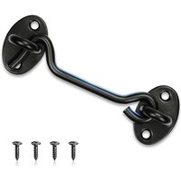 BEBUSINGOTO Stück Türriegel, Türschlossriegel, Torriegel, Scheunentorschloss, Haken- und Ösenriegel, ideal für Fenster, Schlafzimmer, 4 Zoll von BEBUSINGOTO