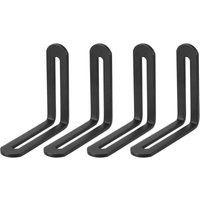 BEBUSINGOTO Stück Wandmontagehalterungen, 65 x 65 mm Eckstrebe, 90-Grad-L-förmige Eckstrebehalterungen, Metall-Eckstrebe-Regalhalterungen, Schwarz BEBUSINGOTO Stück Wandmontagehalterungen, 65 x 65 mm Eckstrebe, 90-Grad-L-förmige Eckstrebehalterungen, Metall-Eckstrebe-Regalhalterungen, Schwarz von BEBUSINGOTO