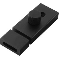 BEBUSINGOTO Stück stanzfreies Aluminium-Türschloss, Diebstahlschutz, Badezimmertürschloss, Türriegel, verdickender Zimmertürriegel (schwarz, 80 mm) von BEBUSINGOTO