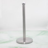 BEBUSINGOTO Toilettenpapierhalter aus Chromstahl auf Ständer, Höhe 33,5 cm, Küchenpapierhandtuchhalter, silberner Toilettenpapierhalter BEBUSINGOTO Toilettenpapierhalter aus Chromstahl auf Ständer, Höhe 33,5 cm, Küchenpapierhandtuchhalter, silberner Toilettenpapierhalter von BEBUSINGOTO