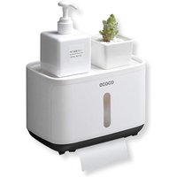 BEBUSINGOTO Toilettenpapierhalter zur Wandmontage mit Ablagefläche, selbstklebend, ohne Bohren: Badezimmerinstallationen mit wasserdichter und BEBUSINGOTO Toilettenpapierhalter zur Wandmontage mit Ablagefläche, selbstklebend, ohne Bohren: Badezimmerinstallationen mit wasserdichter und von BEBUSINGOTO
