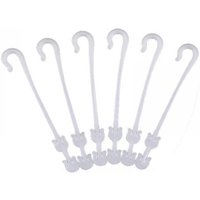 BEBUSINGOTO Tomatenstütze mit J-Haken, Pflanzenstütze für den Garten, Gemüseklammern zum Verhindern des Einklemmens von Tomaten (2 Sets (50 Stück)) von BEBUSINGOTO