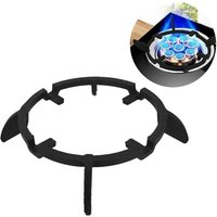 BEBUSINGOTO Topflappen-Wok-Racks, Gusseisenbrenner Bratpfanne Kochgeschirr Ring Gasherde Wok-Ständerhalter von BEBUSINGOTO