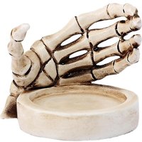 BEBUSINGOTO Totenkopf-Brillenhalter von Gothic Candle Kerzenhalter mit Totenkopf-Skeletthand aus Kunstharz, gotischer Kerzenhalter für Halloween, BEBUSINGOTO Totenkopf-Brillenhalter von Gothic Candle Kerzenhalter mit Totenkopf-Skeletthand aus Kunstharz, gotischer Kerzenhalter für Halloween, von BEBUSINGOTO